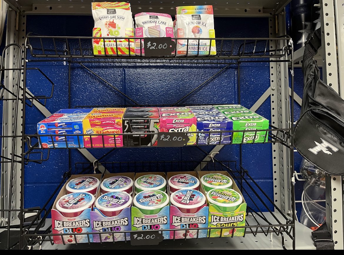 BookstoreFhs's tweet photo. It’s our favorite season of the year-BACK TO SCHOOL SEASON‼️ Off the Shelf has you covered from sugar free gum &amp; mints to school supplies to chapstick &amp; charging cords. Also, beginning 10th period until 3:20 we can sell healthy snacks &amp; drinks. We only accept CASH‼️#CashIsKing https://t.co/QXfWRl5J4V