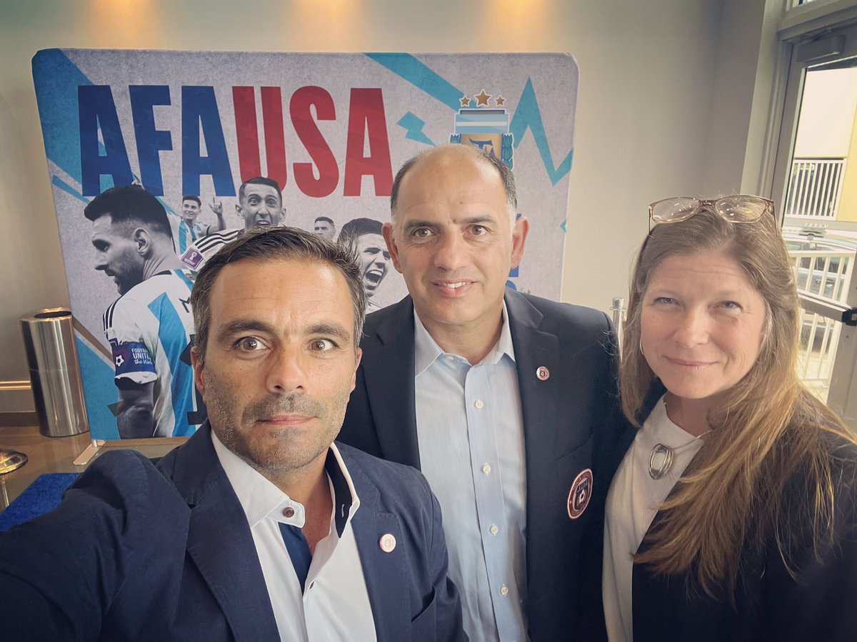 tocajuniorsfc's tweet photo. ⚽️ TOCA at the Official presentation of 𝗔𝗙𝗔'𝘀 𝗲𝘅𝗽𝗮𝗻𝘀𝗶𝗼𝗻 𝘀𝘁𝗿𝗮𝘁𝗲𝗴𝘆 𝗶𝗻 𝗨𝗦𝗔 🇺🇸
🔵🔴 #WeAreToca #TOCA #tocajuniors #PLAYsimple #soccer #adultsoccer #YouthSoccer #Girls #Boys #PotomacMD #UrbanaMD #soccerprograms #learning #AFAUSA https://t.co/uyPIkqL3Sg