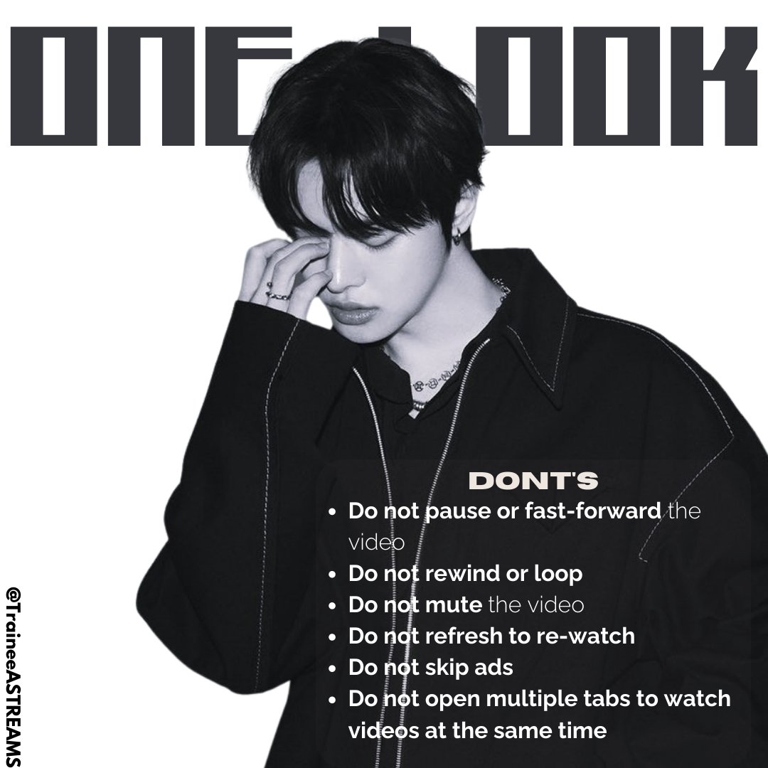 TraineeASTREAMS's tweet photo. [YOUTUBE STREAMING GUIDELINES]

As we are gearing up for the release of Leo's first single, One Look, let us first go over the do's and don'ts of streaming on YouTube! 

Please message us for any questions regarding streaming! 🖤

#LEO #리오 #131label 
@LEO_131official https://t.co/qI1j2WXK7H