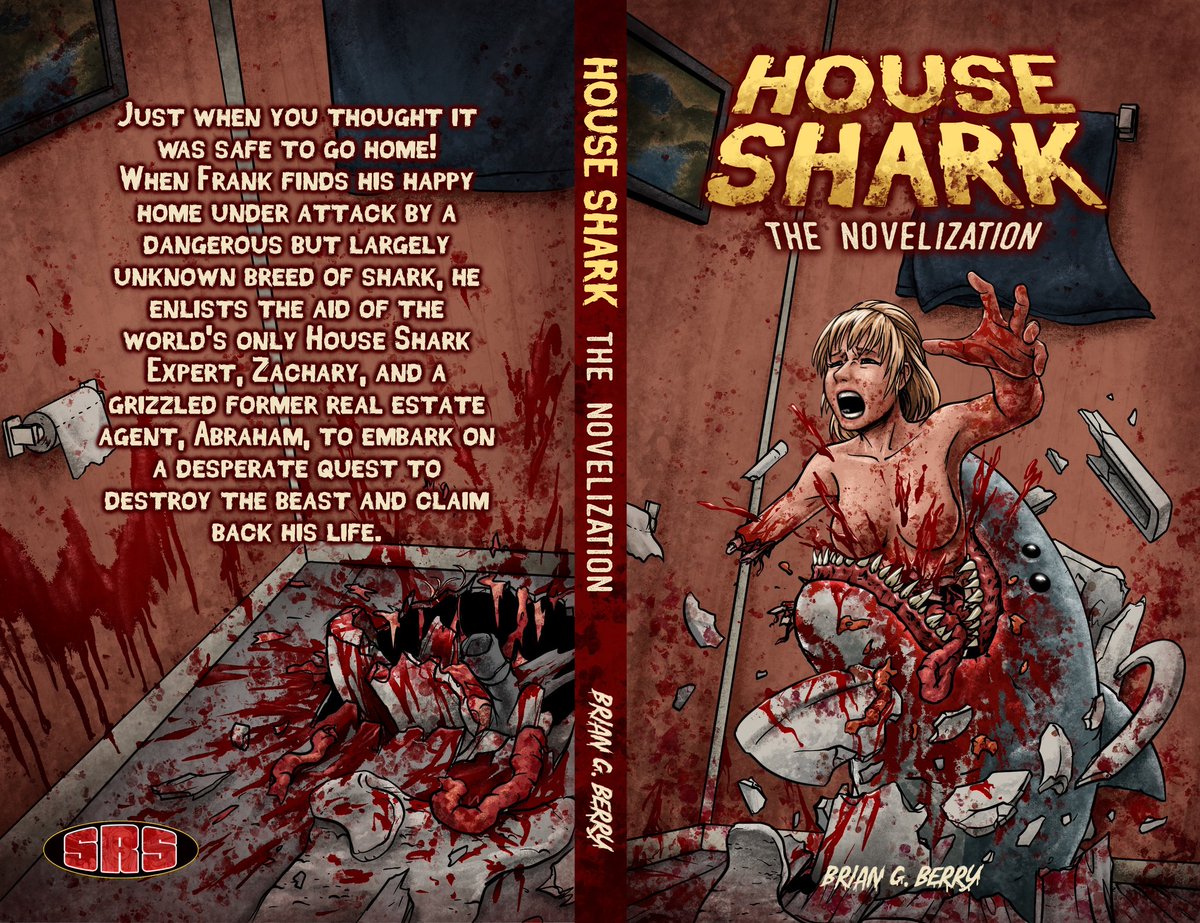 While I'm waiting for Amazon to approve the third novelization for <a href="/SRSCinema/">Ron Bonk</a> I'll shed some light on these babies. Fun times inside! Blood, comedy, brains spraying, bodies torn to jelly by shadowy demons, and domesticated shark monsters with laser pistols- it's got everything!