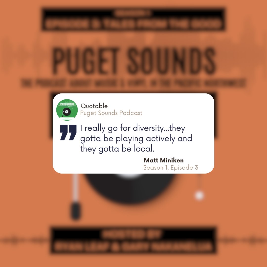pugetSoundsPod's tweet photo. Season 1, Episode 3 #specialguest Matt Miniken talking about the importance of diversity when choosing bands to highlight on RHRN Radio ! - https://t.co/dWHws3WkvW #tuesdaytalk https://t.co/nERXZptVaD