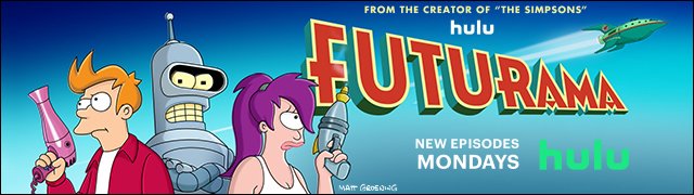 Crawling from my cryogenic tube to watch ALL NEW episodes of Futurama, out now on @Hulu!! twitch.tv/nikatine #ad