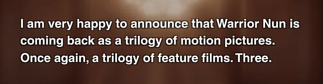 FUCK YEAH!!!
#WarriorNun #WarriorNunSaved