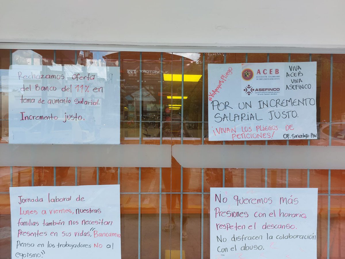 #BancamiaNoMás  rechazo a los incrementos de Vivienda
#BancamiaNoMás  a la negativa del derecho al descanso de los trabajadores <a href="/AcebMedellin/">ACEB MEDELLIN</a> <a href="/AcebMedellin/">ACEB MEDELLIN</a> <a href="/ncarolina11/">Nidia Carolina Vargas R.</a> <a href="/VictorJulioPab1/">Victor Julio Pabon</a>