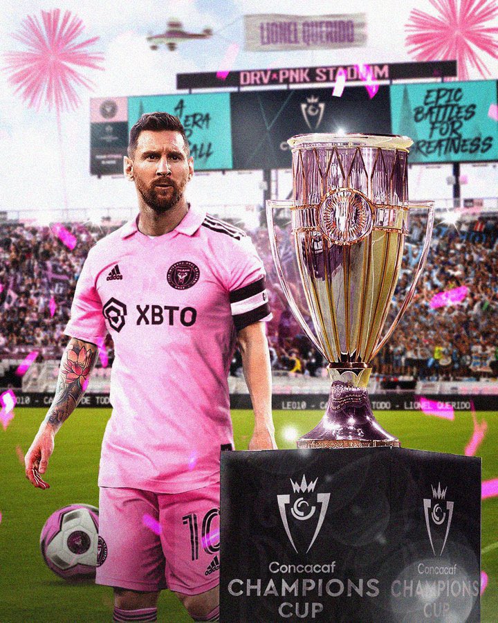 Lionel Messi and Inter Miami qualify for next years CONCACAF Champions League. 🏆