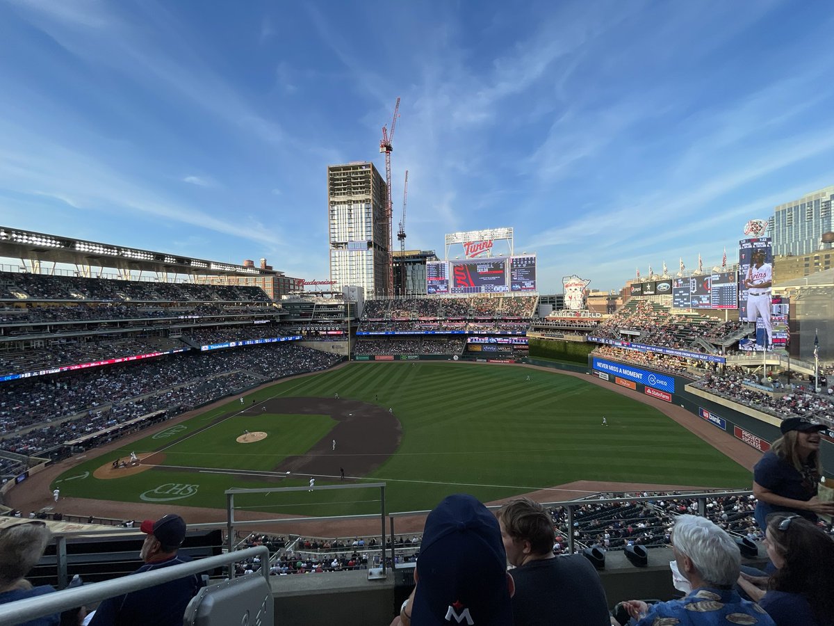 RyanBrownMS's tweet photo. Tigers vs Twins with a temperature of 77. ⚾️ https://t.co/OWYAON071H
