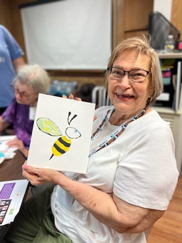 <a href="/AaaPiedmont/">Piedmont Senior Resources AAA</a> “sip and paints” are so engaging! Art is a meaningful way to express ourselves and allows us to reflect and relax, and we’re proud to offer this at our Cafes! Thanks to <a href="/LongwoodHonors/">Cormier Honors College</a> for supporting us today! <a href="/theUSAging/">USAging</a> <a href="/_MealsOnWheels/">Meals on Wheels</a> <a href="/ReframingAging/">ReframingAging</a> <a href="/NCOAging/">National Council on Aging</a>