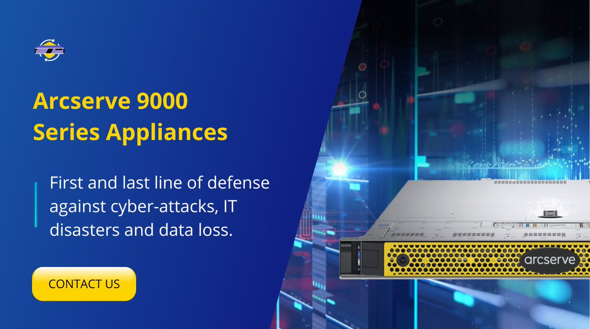 VGaustralia's tweet image. Prevent cyberattacks and protect from data loss with all-in-one appliances for disaster recovery, backup, cybersecurity, and application availability. Get it here: hubs.la/Q01_0RM50 | #arcserve #backup #dataprotection