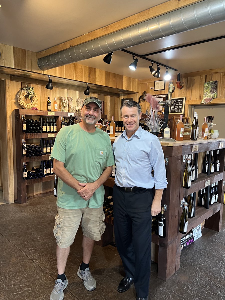 And we can’t leave without stopping by Patoka Lake Winery and seeing State Rep Steve Bartels.