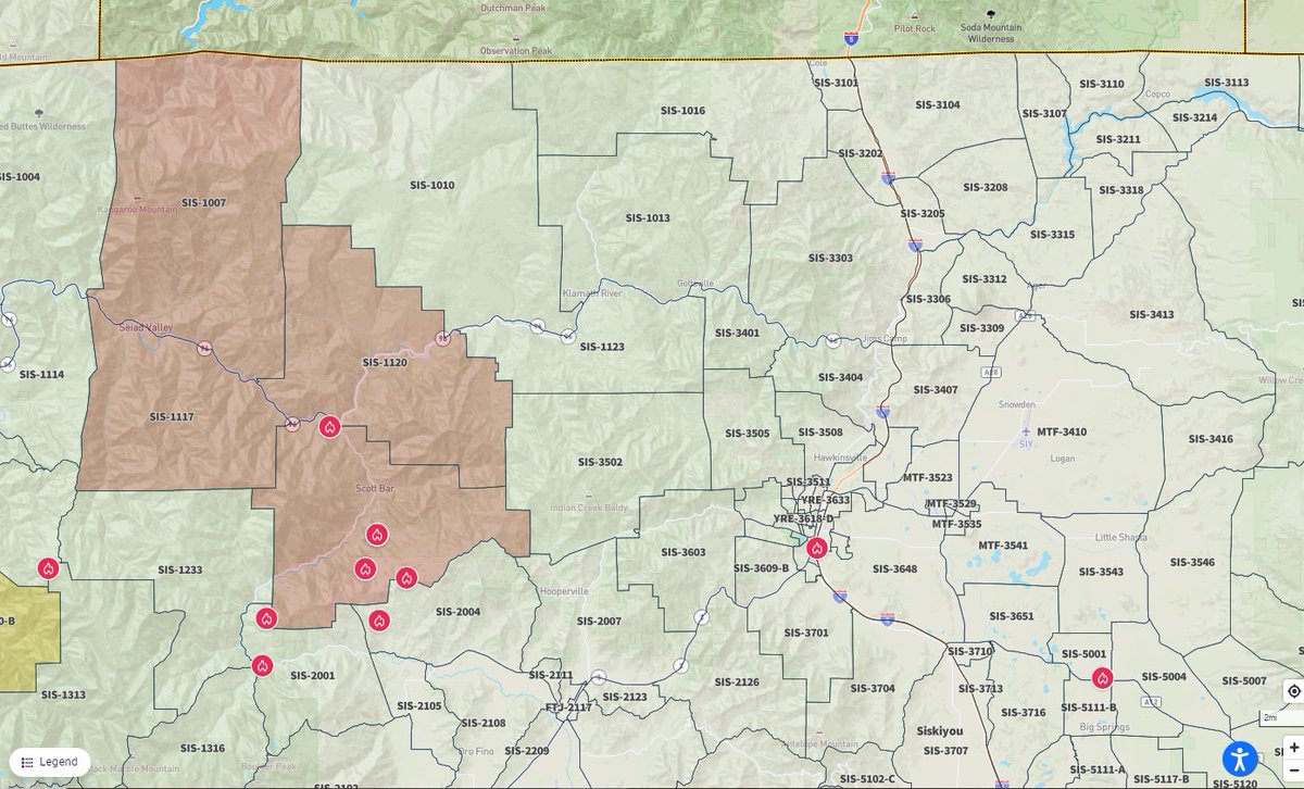 SiskiyouSheriff's tweet image. 🚨HEAD FIRE EVACUATION ORDER🚨 
Due to fire activity on the #HeadFire, the Siskiyou County Sheriff’s Office is issuing an upgrade to EVACUATION ORDER for the following zone(s):
- 𝗭𝗼𝗻𝗲 𝗦𝗜𝗦-1236 
- 𝗭𝗼𝗻𝗲 𝗦𝗜𝗦-1120 
- 𝗭𝗼𝗻𝗲 𝗦𝗜𝗦-1117 
- 𝗭𝗼𝗻𝗲 𝗦𝗜𝗦-1007