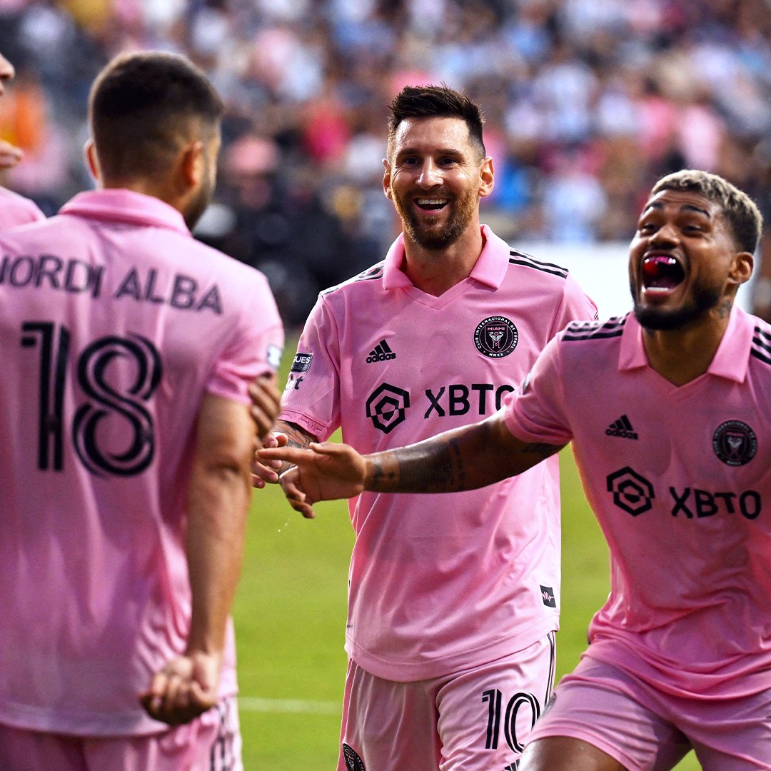 brfootball's tweet image. Inter Miami qualify for the 2024 Concacaf Champions Cup after beating Philadelphia Union to reach the Leagues Cup final.

They&apos;re still in last place in MLS&apos; Eastern Conference. The Messi Effect™️
