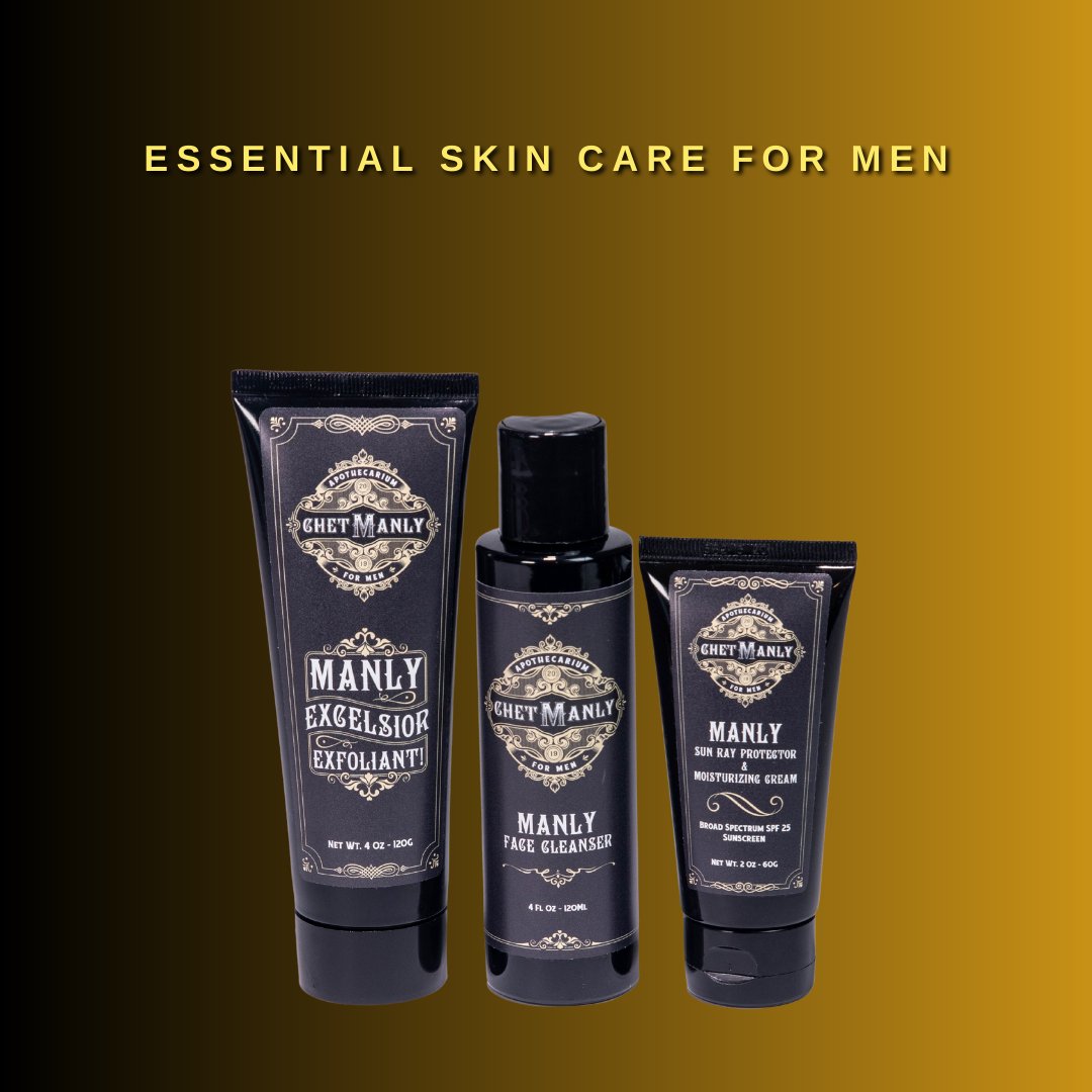 Essential skin care for men made easy with Chet Manly's Skin Care Essentials Kit. 🌟🌱 

Get yours now at our shop! Link in bio.

#ChetManly #MensSkinCare #EssentialSkinCare #MadeEasy #MensGrooming #skincareessentials #skin_care #essentialskit