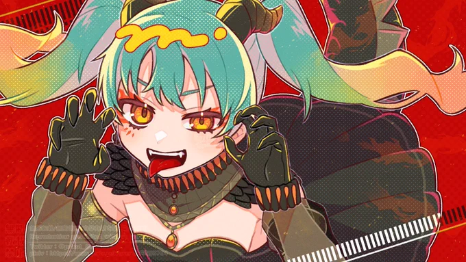 #お盆休みはフォロワーさんが増えるらしい新作中々あげられないのでタグ便乗…!ボカロちゃんや創作ちゃんをよく描いてます 