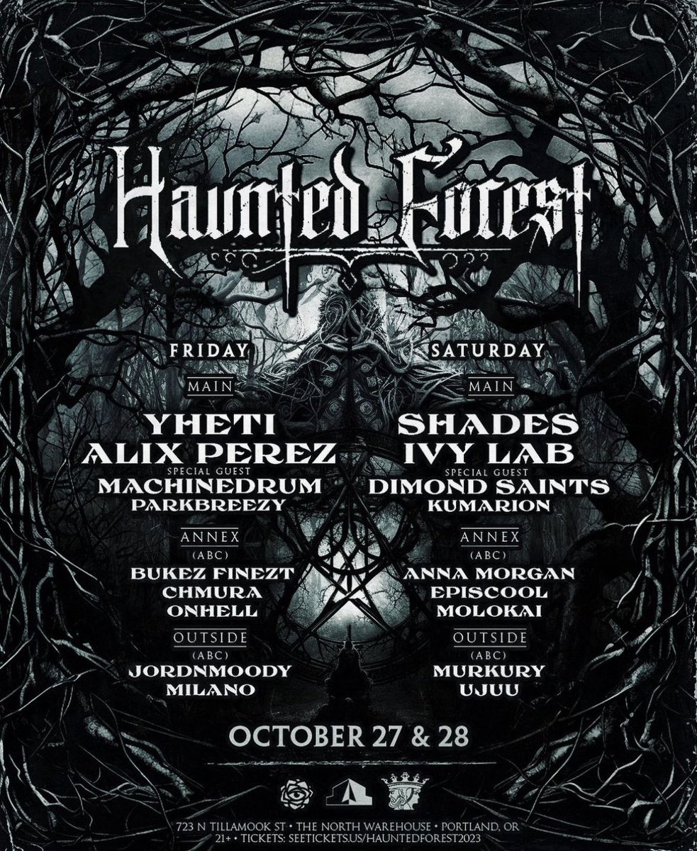 Haunted Forest 2023 🕷️Night dwellers year three is on the horizon 🦇🪩 seetickets.us/event/Haunted-…