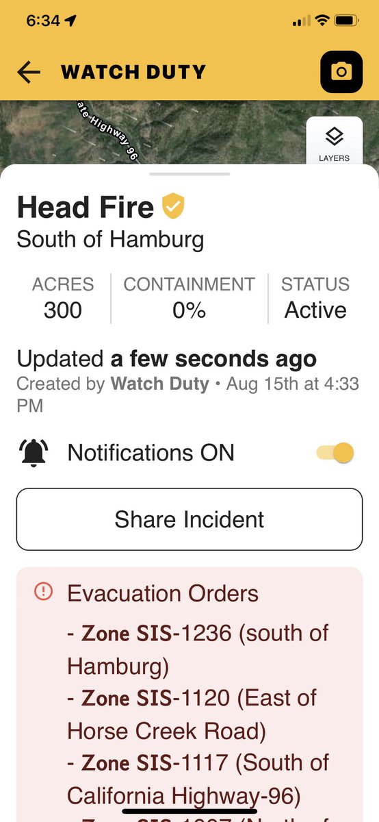 NanaPatty's tweet image. Siskiyou County California Hwy 96 #HeadFire Evacuation Go Now