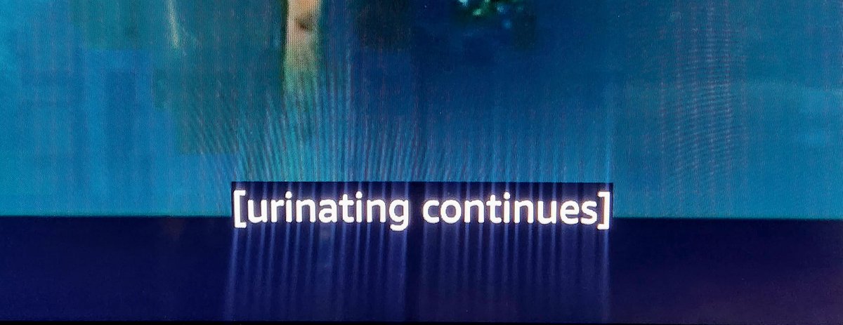 shawshawshaw's tweet photo. The writer's strike has gone on for so long that they've had to extend urination scenes on shows just to fill time... https://t.co/CpEjQtZgYW