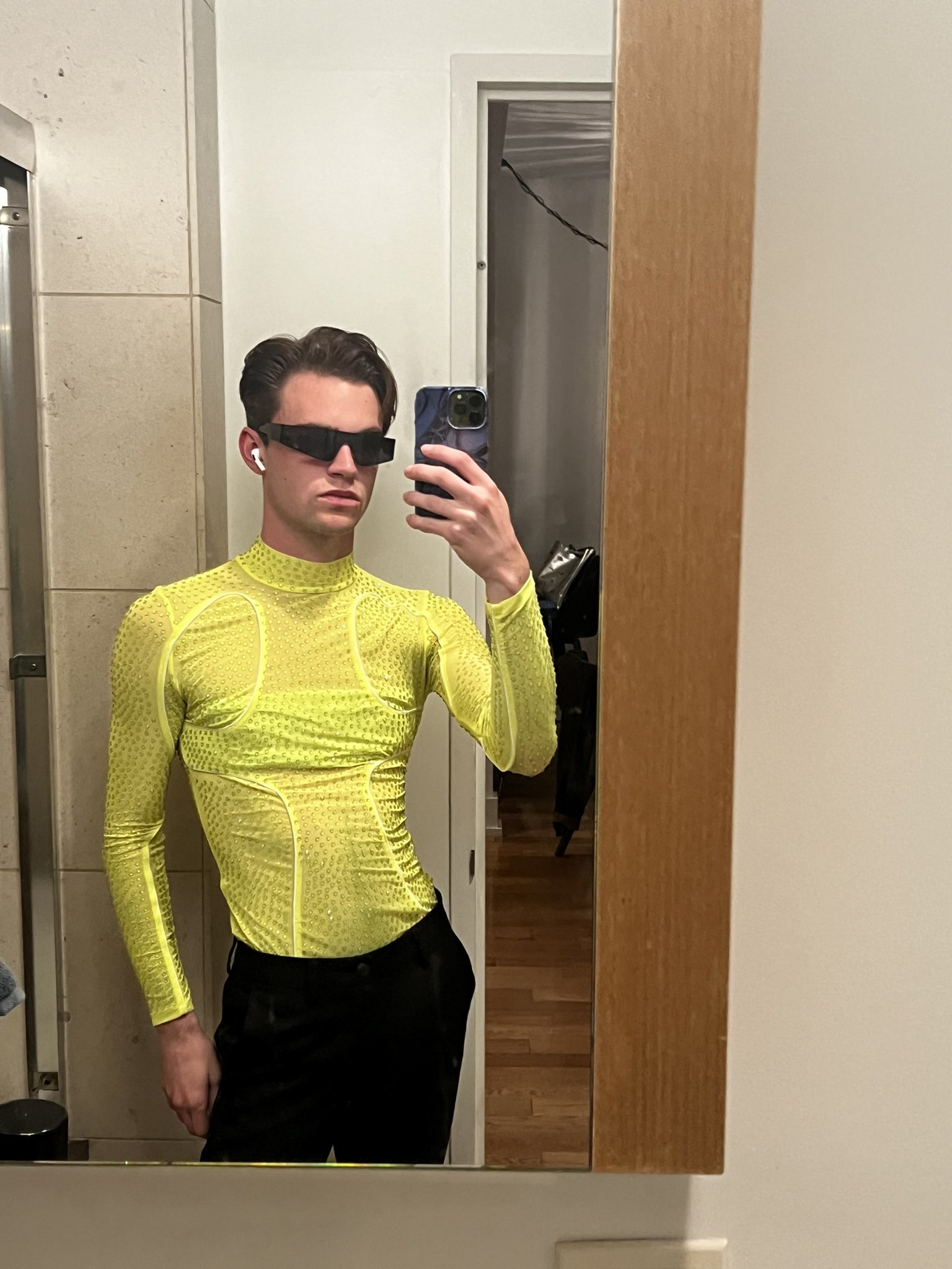 Mens neon turtleneck deals
