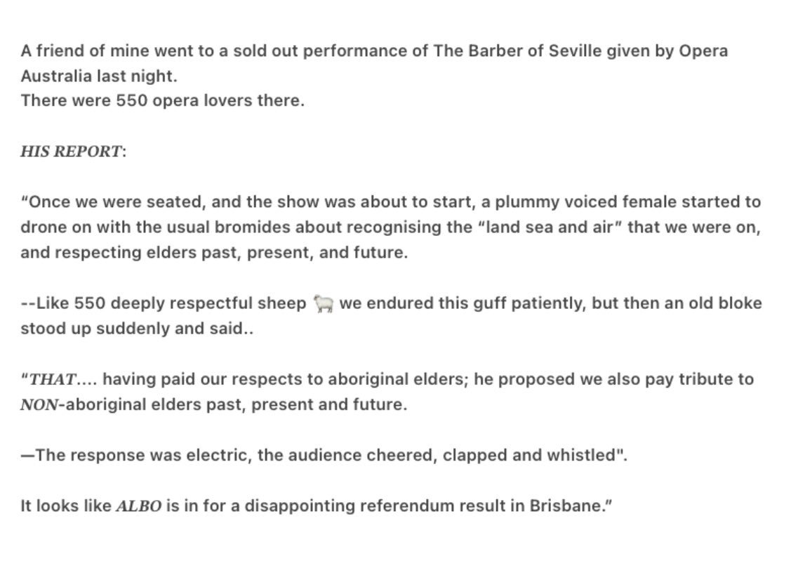 This happened at the Redland Performing Arts Centre in Cleveland (Brisbane) last weekend.