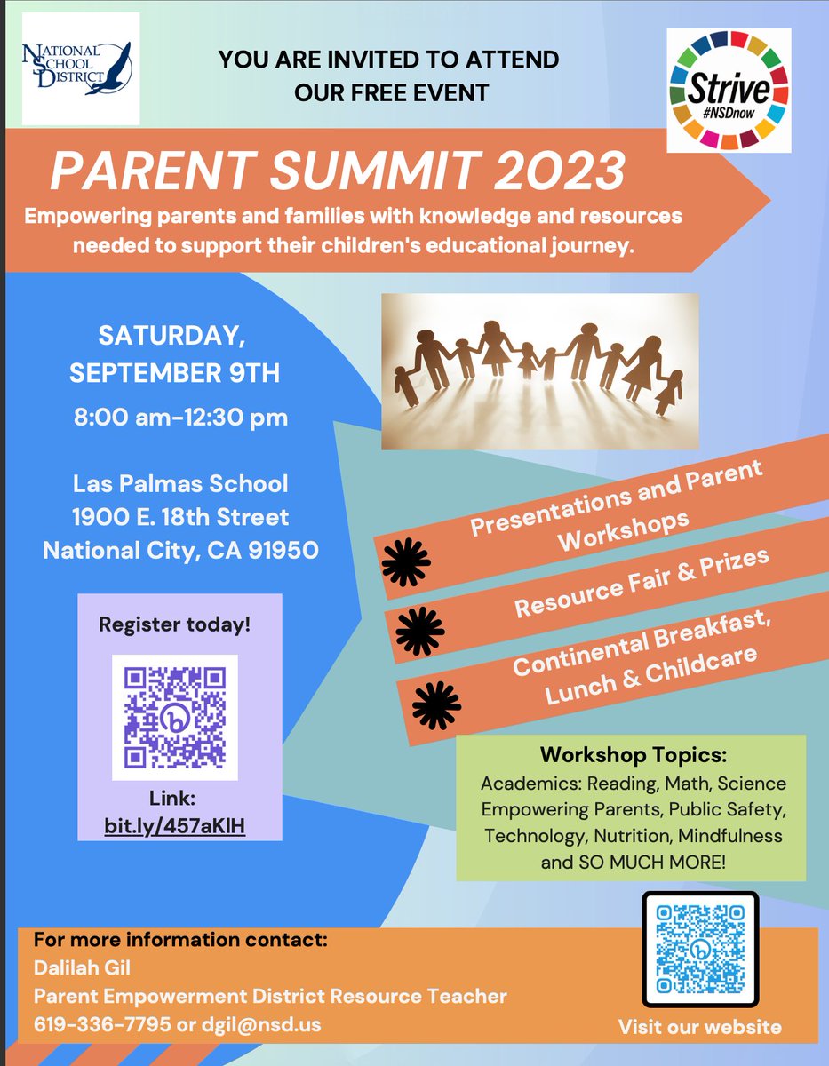 DalilahGil's tweet photo. We are excited to announce NSD is hosting the Parent Summit once again this year. You're invited to join us! #nsdnow https://t.co/pXaEter8MZ