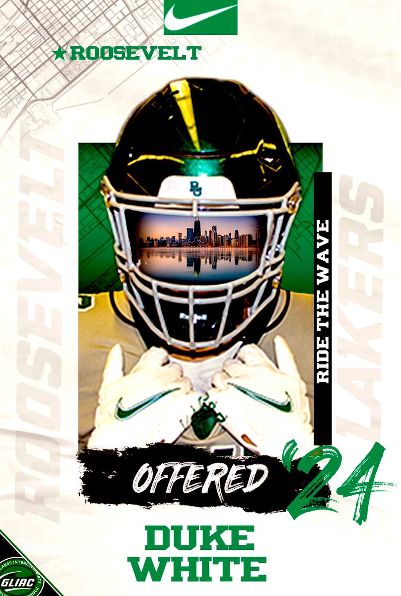 After a great conversation with coach @CoachKyleBeyer I’m blessed to receive a offer from Roosevelt University @PrepRedzoneIL @RedHawkFB