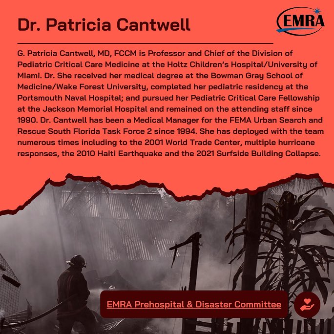 Sriram Venkatesan, FAWM (@sriramvenkatmd) on Twitter photo Don’t forget to join us TOMORROW, August 16th at 6PM EST as we host Dr. Patricia Cantwell for a captivating talk about her experiences in the dynamic field of #DisasterMedicine and her advice for #EM trainees!
Register at: shorturl.at/dejPX
<a href="/emresidents/">emresidents</a> <a href="/kellytillotson2/">Kelly Tillotson, MD</a> Don’t forget to join us TOMORROW, August 16th at 6PM EST as we host Dr. Patricia Cantwell for a captivating talk about her experiences in the dynamic field of #DisasterMedicine and her advice for #EM trainees!
Register at: shorturl.at/dejPX
<a href="/emresidents/">emresidents</a> <a href="/kellytillotson2/">Kelly Tillotson, MD</a>