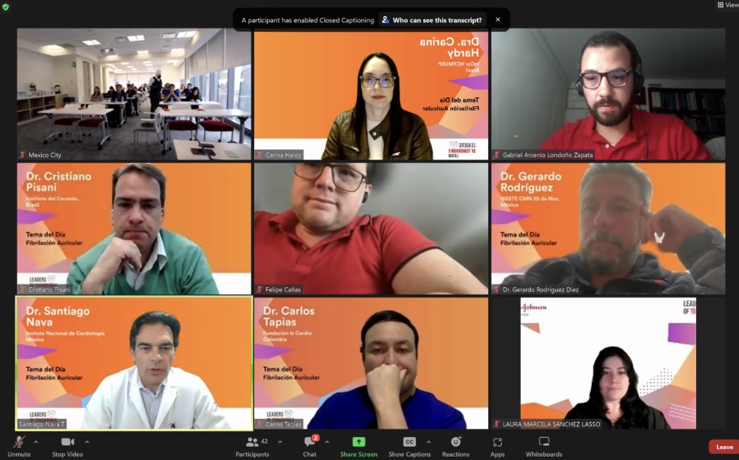 CarinaHardy4's tweet photo. Primer día do curso para fellows Leaders of tomorrow by @BiosenseWebster 
Día de #AtrialFibrillation 

Aula MASTERCLASS de FA seguida de 
discusión de casos interesantes por panelistas de excelencia de LATAM

#EPeeps  
#WomenInEP  
#FellowEp https://t.co/sjaSzQeoQ9