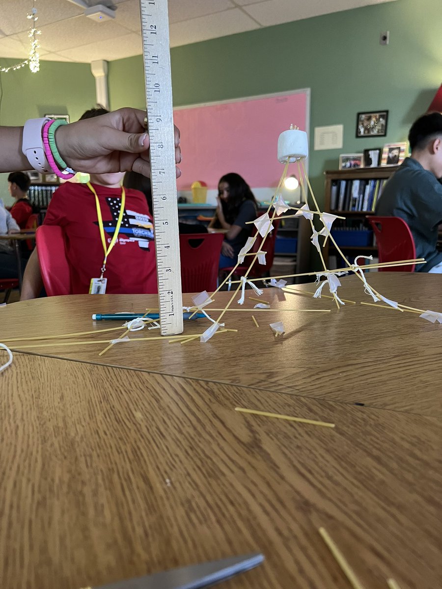 themsnorris's tweet photo. The Marshmallow Challenge! Who will be victorious? @CrockettColts @senovio_ortiz @AlishaHolguin @AvidColts #impact #coltsimpact #challengeisgood https://t.co/1S00uKsLhj