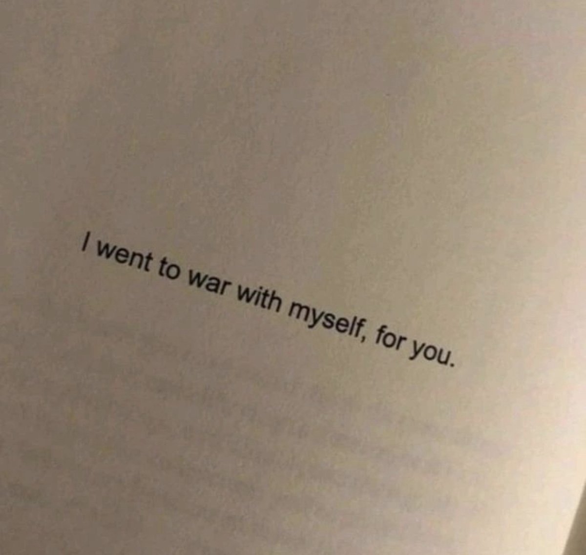 self destruction.