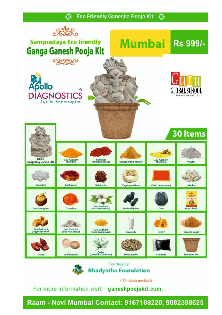 ulchisharma's tweet photo. Like every year, We have started taking bookings for ECO(Clay) Ganapathy and will accept upto 25th of August, 23.
Gpay No:Sandhya Rani https://t.co/aXzx8JjnFf Raam on 9167108220/9082398625,         Mr. Sudarshan:9869410978 Join:https://t.co/HsO8roTOTo https://t.co/BHkKz2P9uV