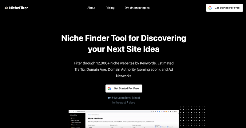 tomzaragoza's tweet photo. Go from 0 ideas to (at least) 13,000+ niche websites ideas by using https://t.co/12JeqCXbQW

👇🏽