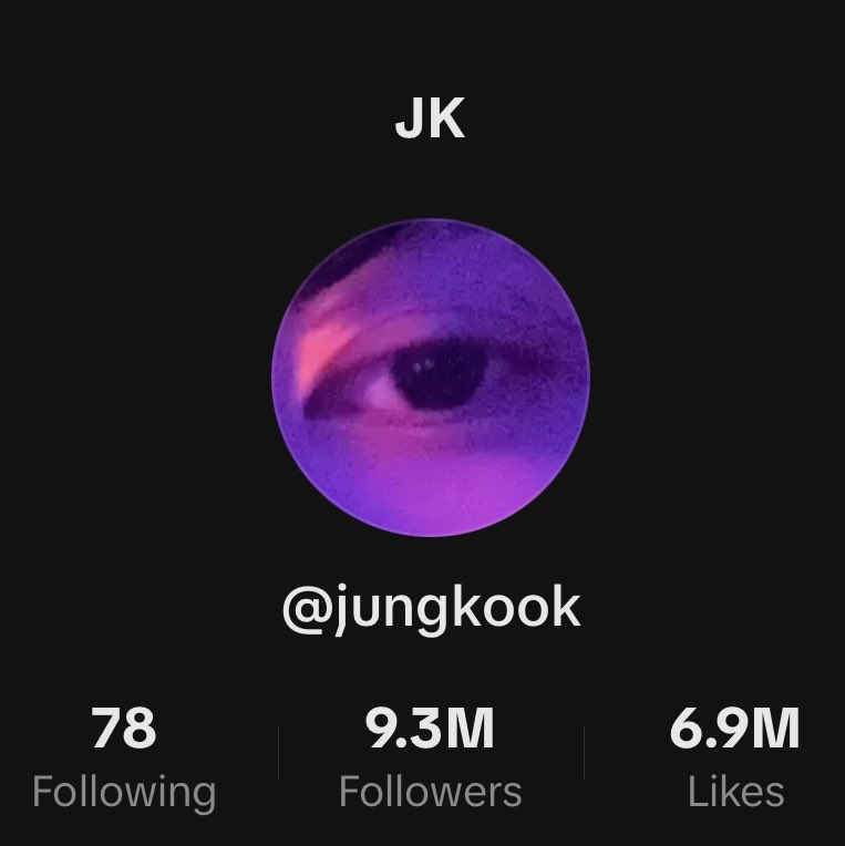 JK has changed his username on TikTok from ‘letjungcook7’ to ‘jungkook’

tiktok.com/@jungkook?_t=8…