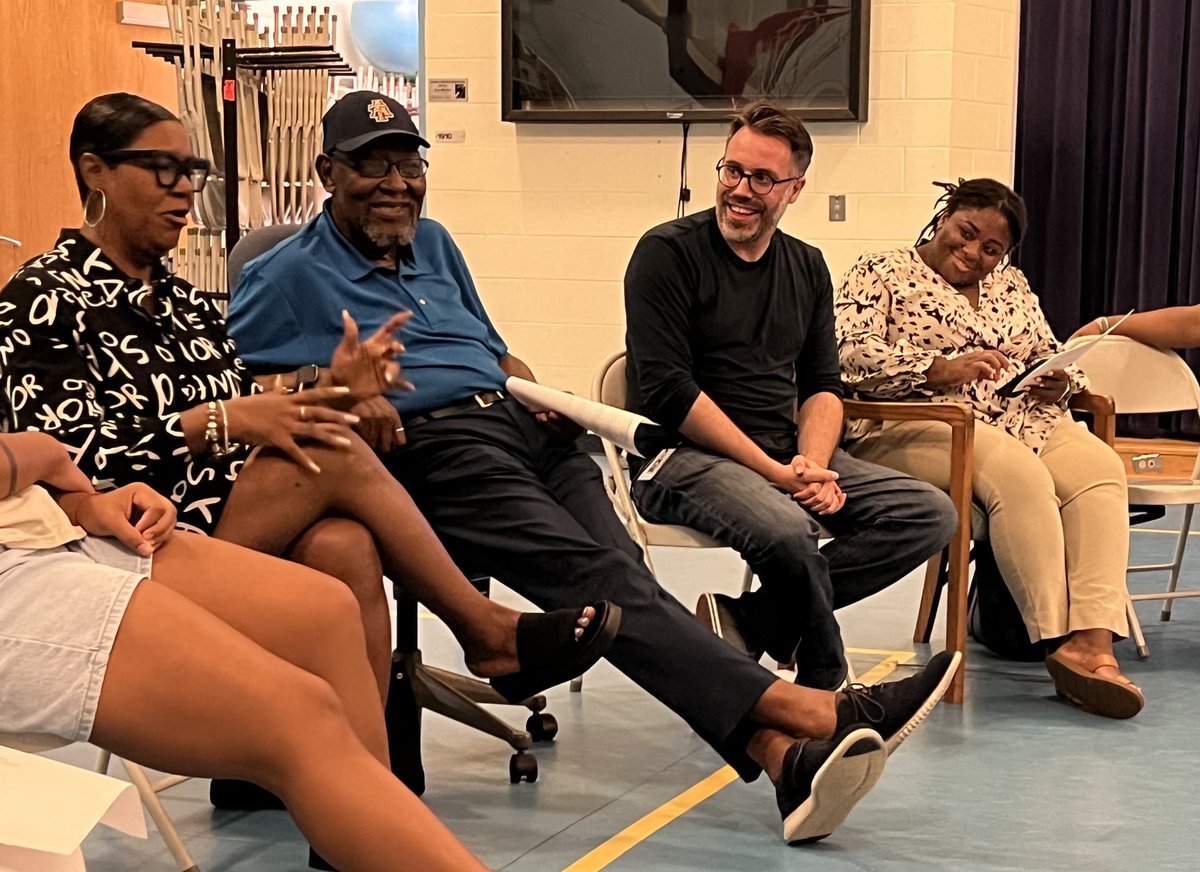 mikeaustinwest's tweet photo. We had a great #Equity4Wake event tonight screening the film “The Best of Enemies” at @MECME_School
It was incredible to be in the presence of community elder Mr. Bill Riddick who joined us. He facilitated the actual charette in 1971! 🙏🏻❤️🔥 https://t.co/5RlWOOFO8y