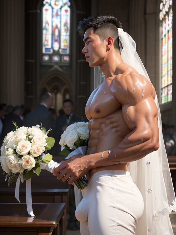 BararaMain's tweet photo. Wedding Favors
#aigenerated #aiartwork #aimuscle #aihunk #gay #Bara #BaraMuscles #BaraNSFW #gayai #gaymuscle #gaybodybuilder #gayasianmuscle #stablediffusion #gayporn #asianbodybuilder #generativeai #asiancock #muscleboy #muscleflex #malestripper #bachelor https://t.co/nW6XzRB5ri