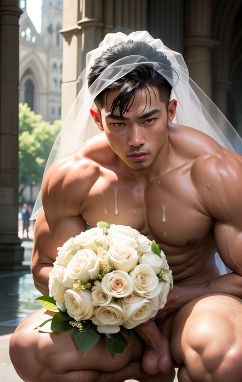 BararaMain's tweet photo. Wedding Favors
#aigenerated #aiartwork #aimuscle #aihunk #gay #Bara #BaraMuscles #BaraNSFW #gayai #gaymuscle #gaybodybuilder #gayasianmuscle #stablediffusion #gayporn #asianbodybuilder #generativeai #asiancock #muscleboy #muscleflex #malestripper #bachelor https://t.co/nW6XzRB5ri