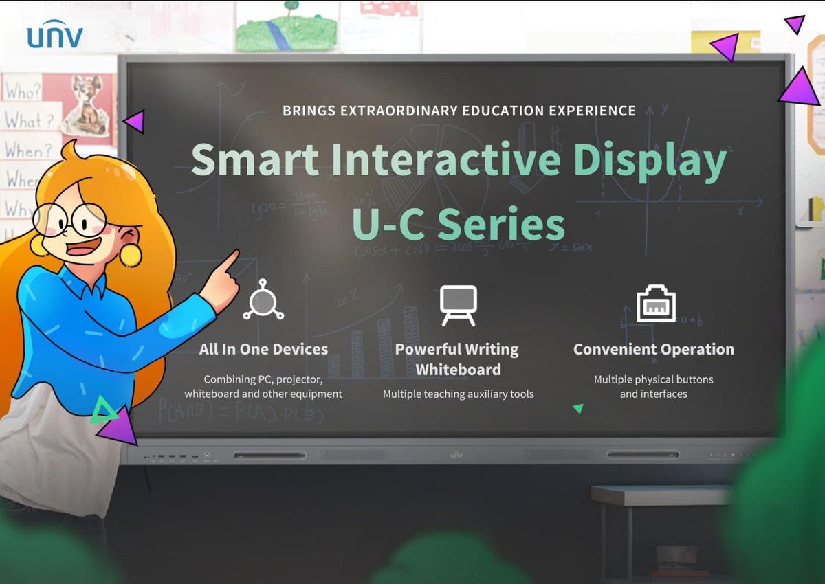 UniviewMY's tweet photo. 📢 Introducing the all-new UNV U-C Series Smart Interactive Display！
✨ Convenience meets innovation! The U-C Series boasts Physical Buttons and Interfaces thoughtfully designed on the front panel, providing quick access to essential functions without any hassle, https://t.co/kmseFRvUWl