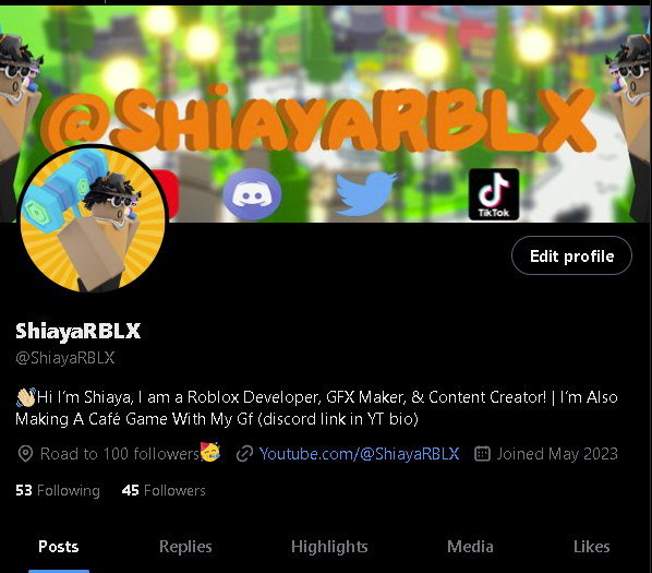 📢Just updated my pfp &amp; banner lmk what you guys think🤔😅
#ROBLOX #ContentCreator