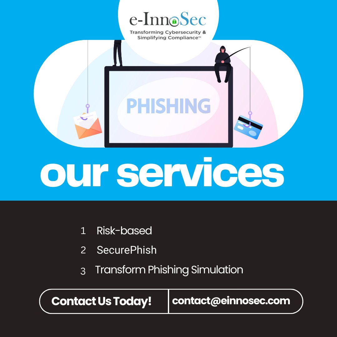 charpeln's tweet photo. e-InnoSec is a new-generation solutions company that understands your bottlenecks and gives the best-customized solution for your business.
e-InnoSec Advisory and Consulting #cybersecurity #dataprotection #contactus #consulting #itadvisory #HIPAA #NIST #riskmanagement https://t.co/ESMJHtxsl4