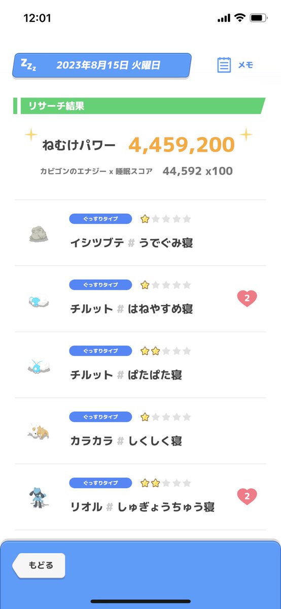 gorotangorota's tweet photo. #今日のねむけパワー
@PokemonSleepApp https://t.co/N3n9hscdZU