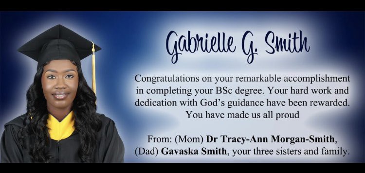 Tracy-Ann Morgan-Smith PhD, JP tweet media