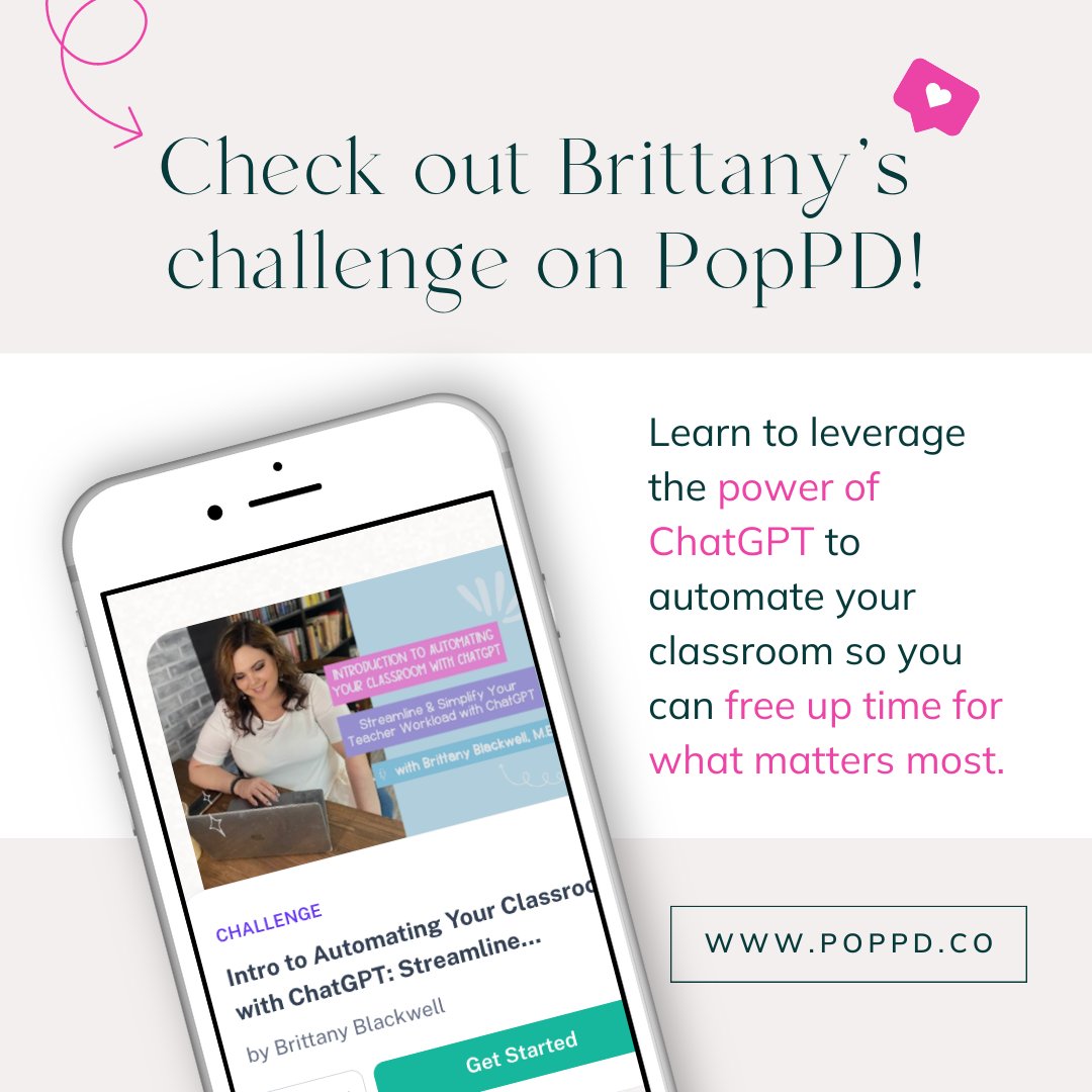 poppdco's tweet photo. Partnering with a Teacher Burnout &amp; Sustainability Specialist can be a game-changer for schools.

Enter: PopPD Coach Brittany Blackwell!

She offers 3 programs to help educators prioritize their well-being, reignite passion, &amp; conquer burnout.
#TeacherWellness #TeacherPD #K12 https://t.co/JoERkY4bWv