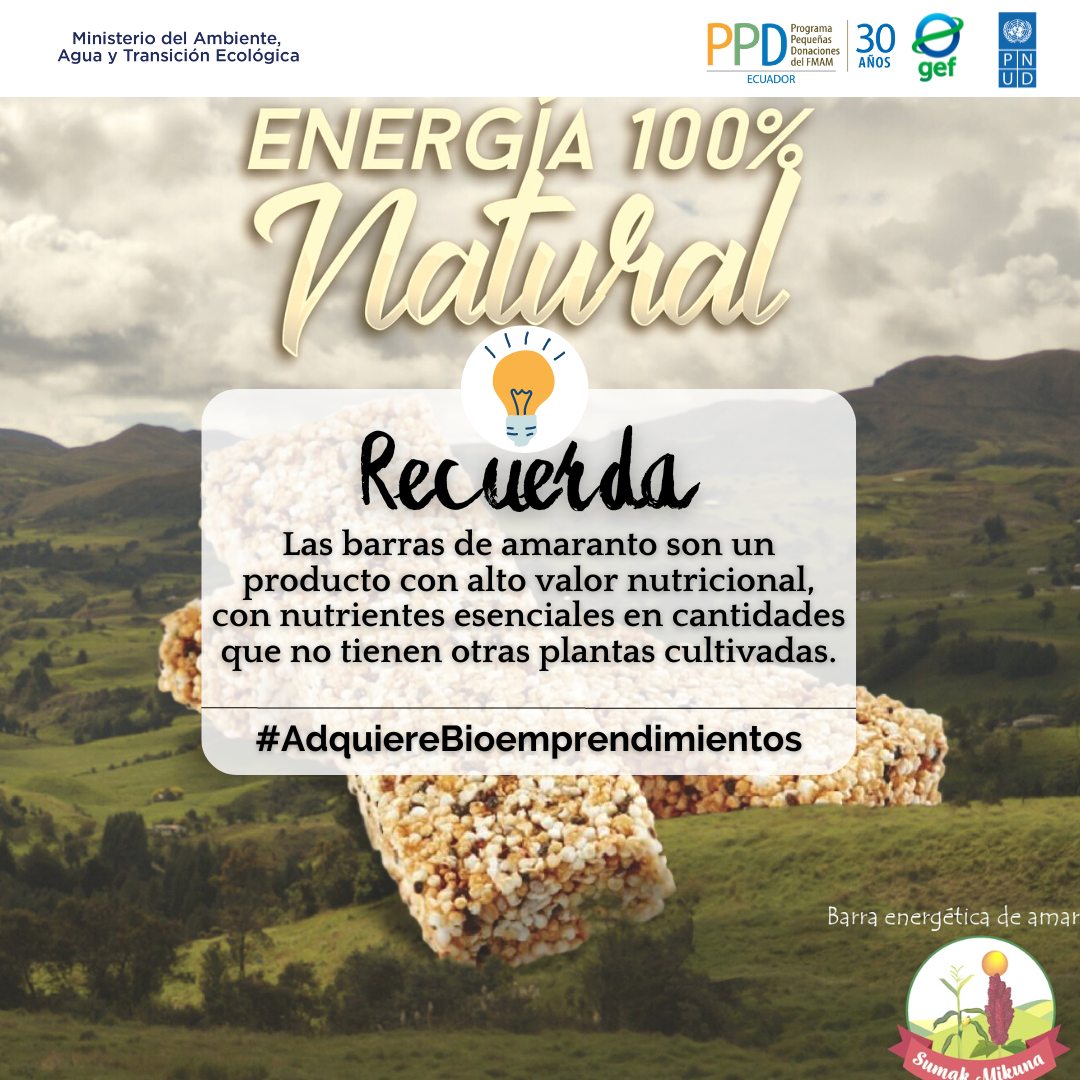 🌿 Te invitamos a seguir adquiriendo bioemprendimientos porque detrás de cada producto hay un ecosistema que se conserva y una organización comunitaria que se fortalecen.

👉🏼ppd-ecuador.org/wp-content/upl…

<a href="/PNUDEcuador/">PNUD Ecuador</a> <a href="/GEF_SGP/">Small Grants Programme</a> <a href="/Ambiente_Ec/">ambiente_ec</a> <a href="/ciespal/">CIESPAL</a> <a href="/CODESPA/">CODESPA</a>