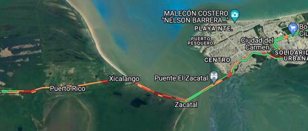 aleaxion_mx's tweet photo. Buenas Noches @CAPUFE @GN_Carreteras 
nos podrían actualizar si ya hay paso en la Caseta del Zacatal de Cd. del Carmen por favor.. en espera del apoyo de antemano gracias... https://t.co/rRBLbJknaU