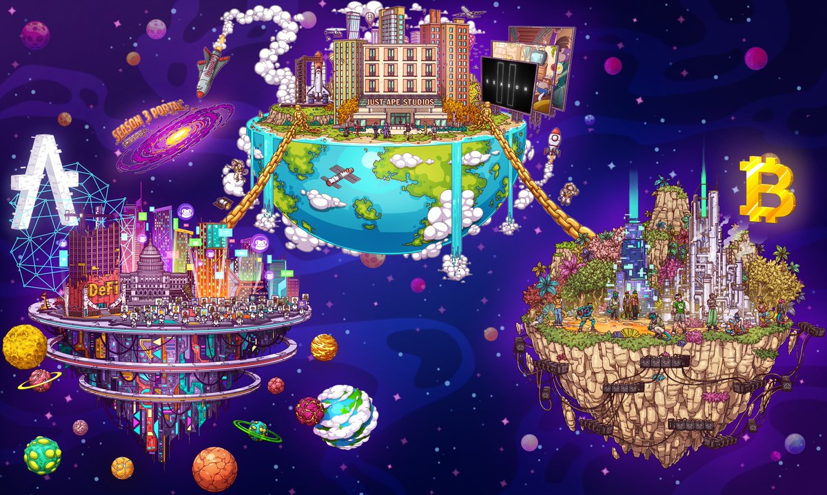 A piece of artwork that I created for JustApe, I've been working with Founder @GroovyNFTs  for over a year, and I have a deep passion for this job.