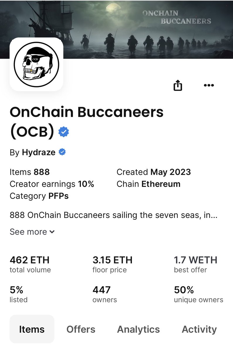 shakestar412's tweet photo. “NFTs are dead” ☠️ Certainly the ones without utility and true leaders behind them.

@OCBalpha is certainly not one of them!  More than a 4x in floor price in just a week!

This is just the start🔥

Massive congrats to @Jampzer @Hydraze420 for the value they keep delivering 🚀 https://t.co/1cOpUpSdat