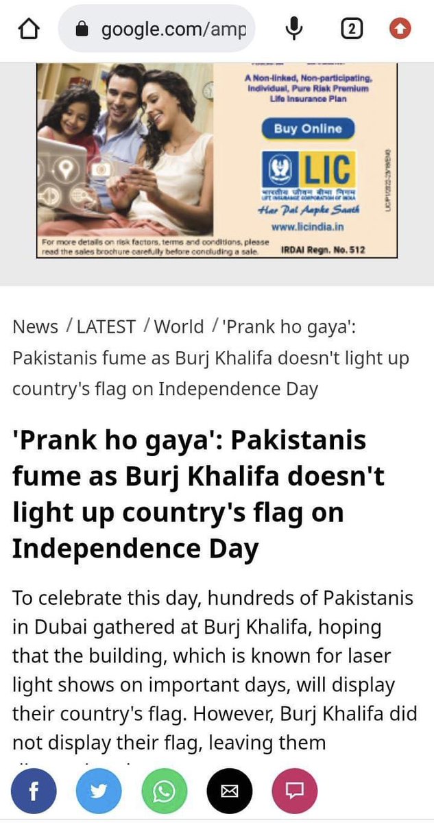 Burj Khalifa refuses to display Pakistani flag on IndependenceDaypakistan. This fact is now recognized in the world that Pak is a failed & unwanted; a debt-ridden country whose all resources are looted by the country's military

#Messi #apagao #Fontaine