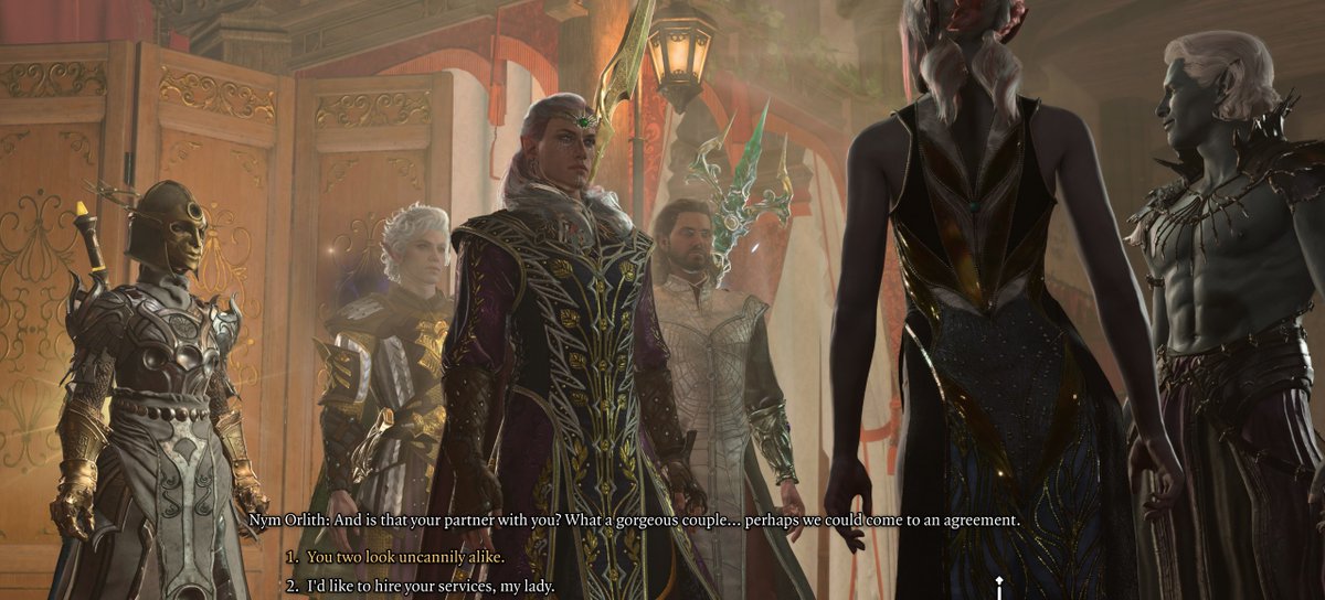 Unbothered, moisturized, in my lane, gleeing over how having glowing weapons makes every dialogue scene in BG3 100 times more epic, even if you're just trying to pick up somebody at a brothel