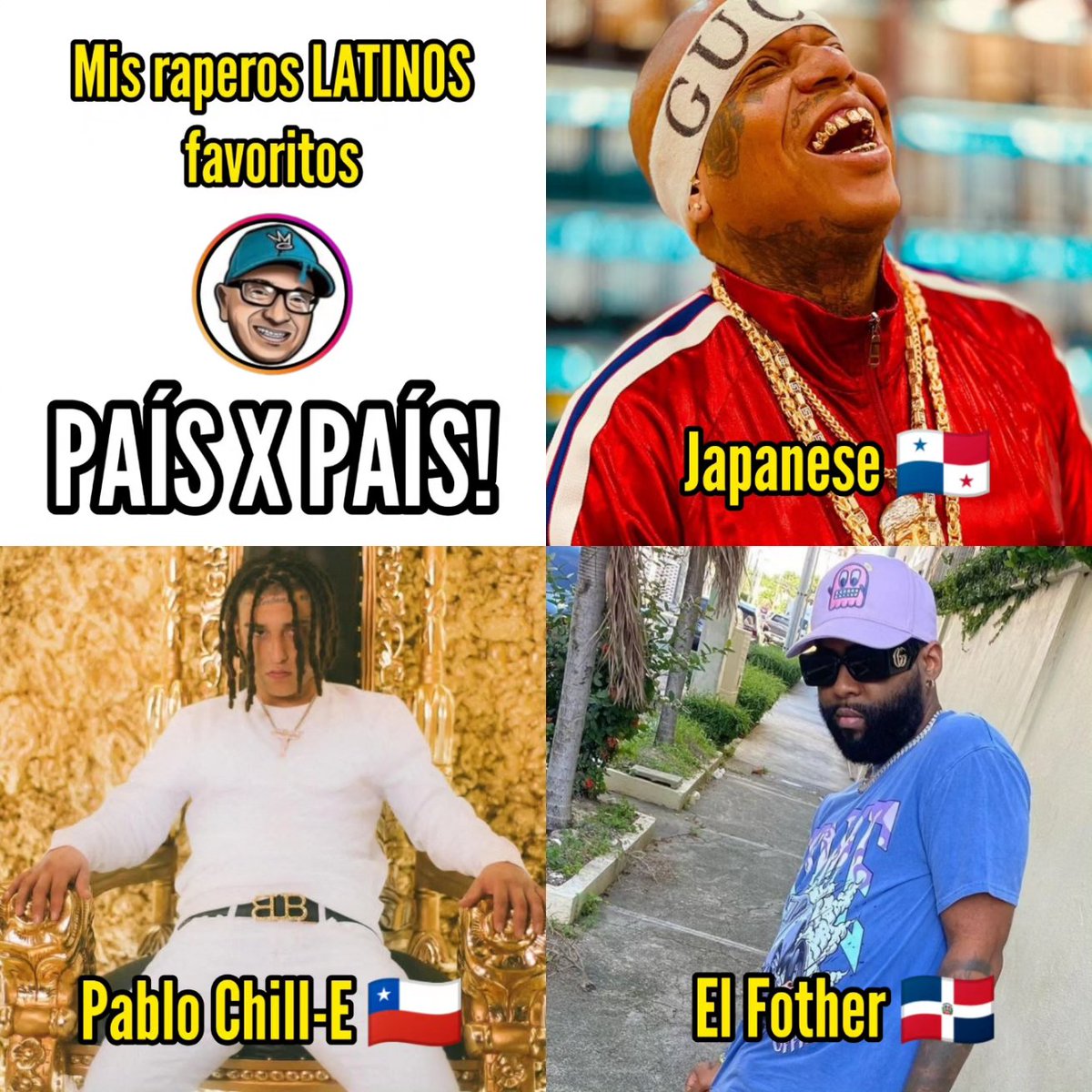 Mis raperos LATINOS favoritos país por país! Cual es el tuyo? 🤔
