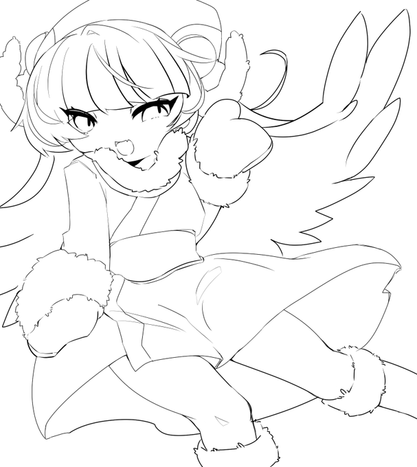 #凶鳥ぬりえ
たのしいぬりえです 