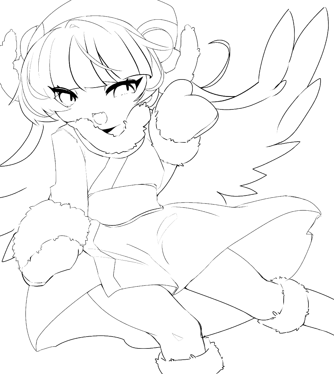 #凶鳥ぬりえ
たのしいぬりえです 