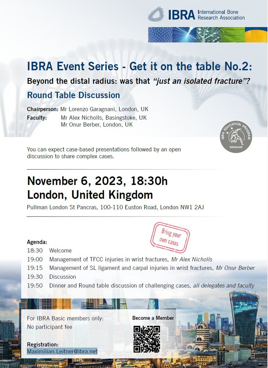 Medartis UK (@medartis_uk) on Twitter photo 🎡🫴 Another London Roundtable Discussion is on the horizon… All Hand & Wrist consultants & soon to be or current fellows please apply by contacting Maximilian.Leitner@ibra.net
TFCC, SL ligament & Carpal Injuries are the topics!
With <a href="/DrLGaragnani/">Lorenzo Garagnani - Hand Wrist Specialist London</a> <a href="/MrAlexNicholls/">Mr Alex Nicholls</a> <a href="/arthro/">Onur Berber</a> 🎡🫴 Another London Roundtable Discussion is on the horizon… All Hand & Wrist consultants & soon to be or current fellows please apply by contacting Maximilian.Leitner@ibra.net
TFCC, SL ligament & Carpal Injuries are the topics!
With <a href="/DrLGaragnani/">Lorenzo Garagnani - Hand Wrist Specialist London</a> <a href="/MrAlexNicholls/">Mr Alex Nicholls</a> <a href="/arthro/">Onur Berber</a>